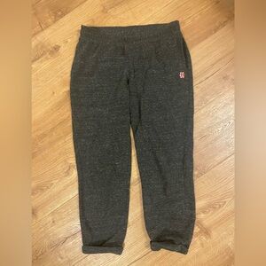 HOMAGE Womens Heathered Grey Cuffed STRAIGHT LEG Jogger SWEATPANTS SIZE Small